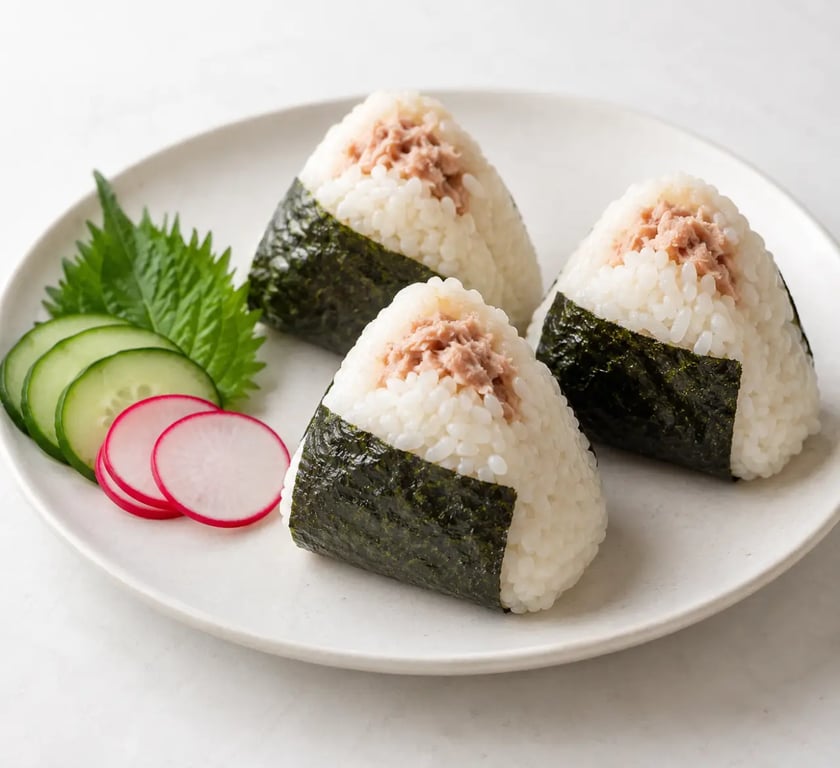 Recettes japonaises faciles : onigiri japonais au thon et au nori