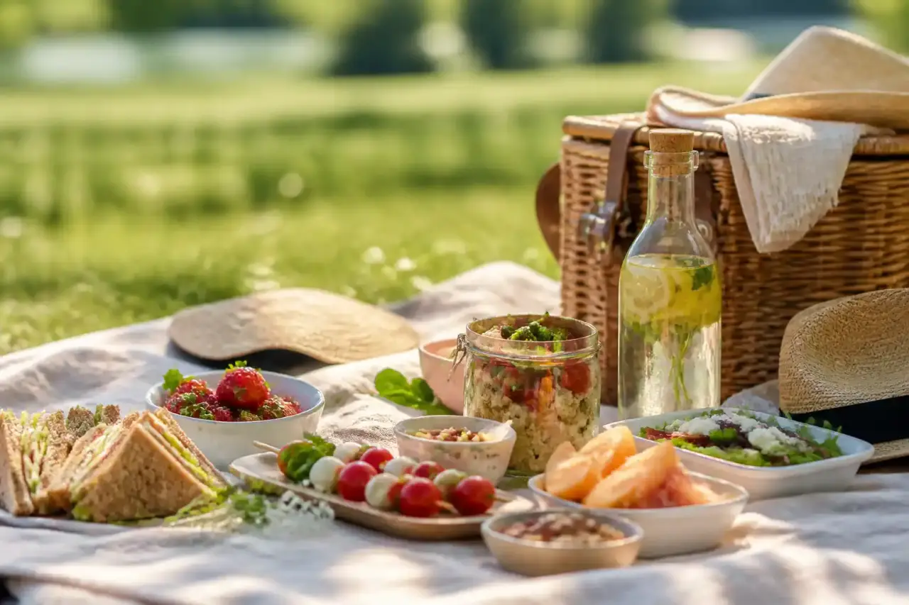 Un chef privé dressant une assiette gastronomique à domicile
