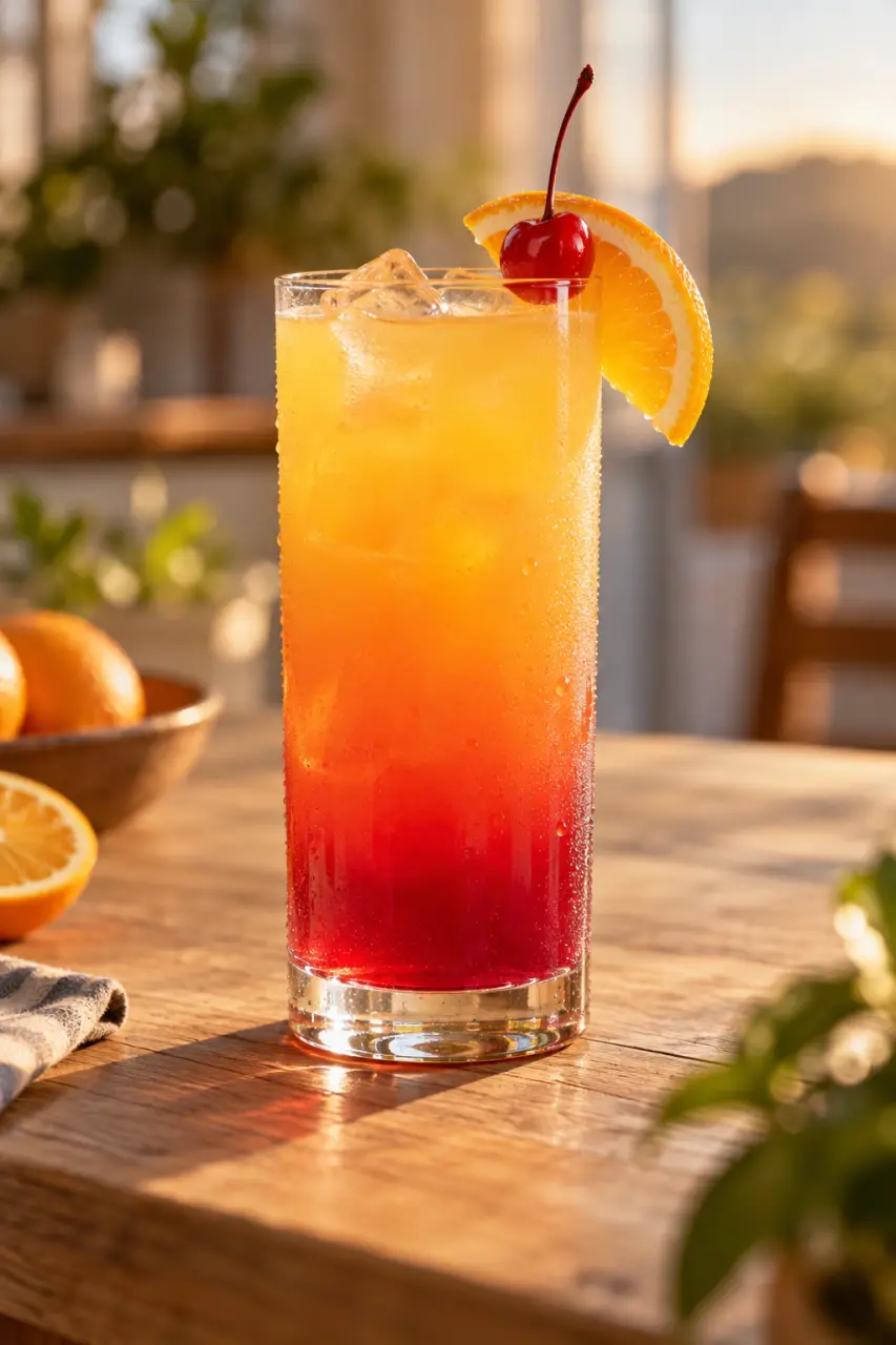 Tequila Sunrise : la recette précise pour garder le dégradé intact