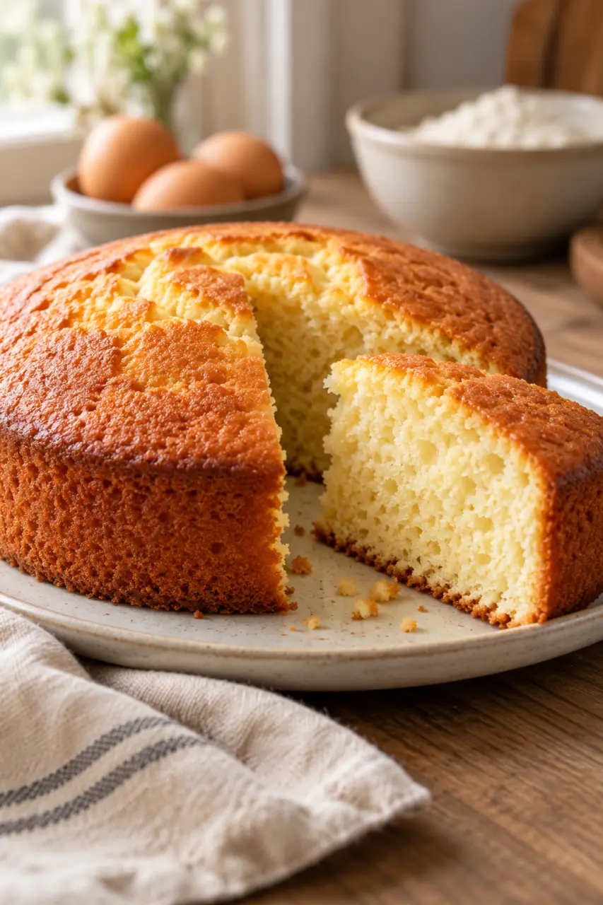 Recette de gâteau nature : une mie moelleuse sans monter les blancs