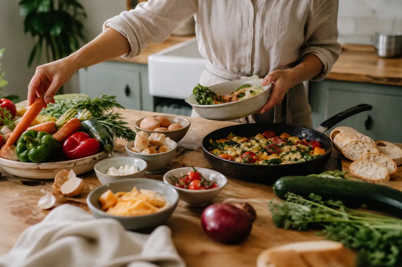 Recette avec le reste du frigo : trier, choisir et cuisiner sans gaspiller