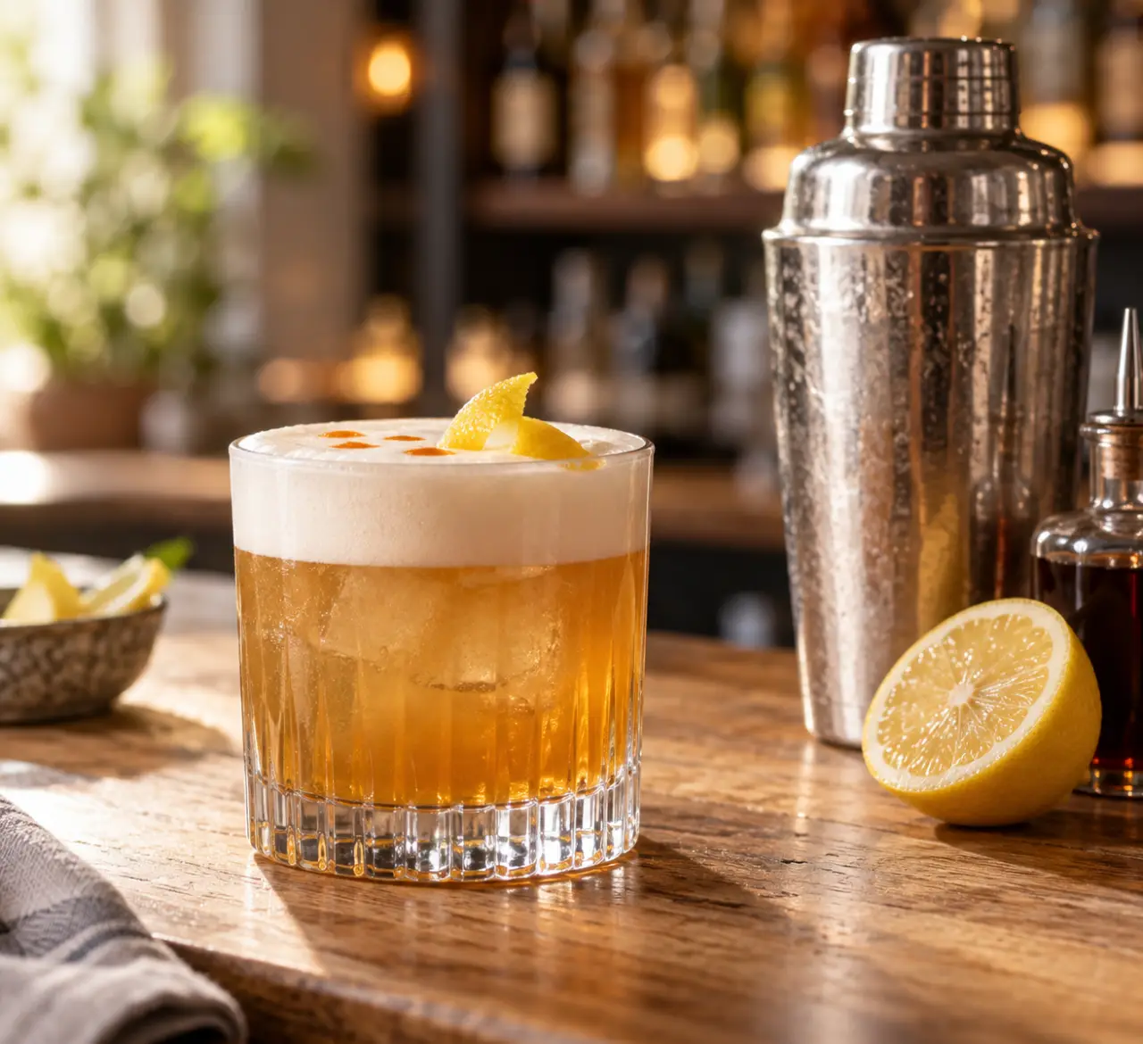 Le blanc d’œuf transforme un sour en cocktail mousseux, sans masquer ses arômes