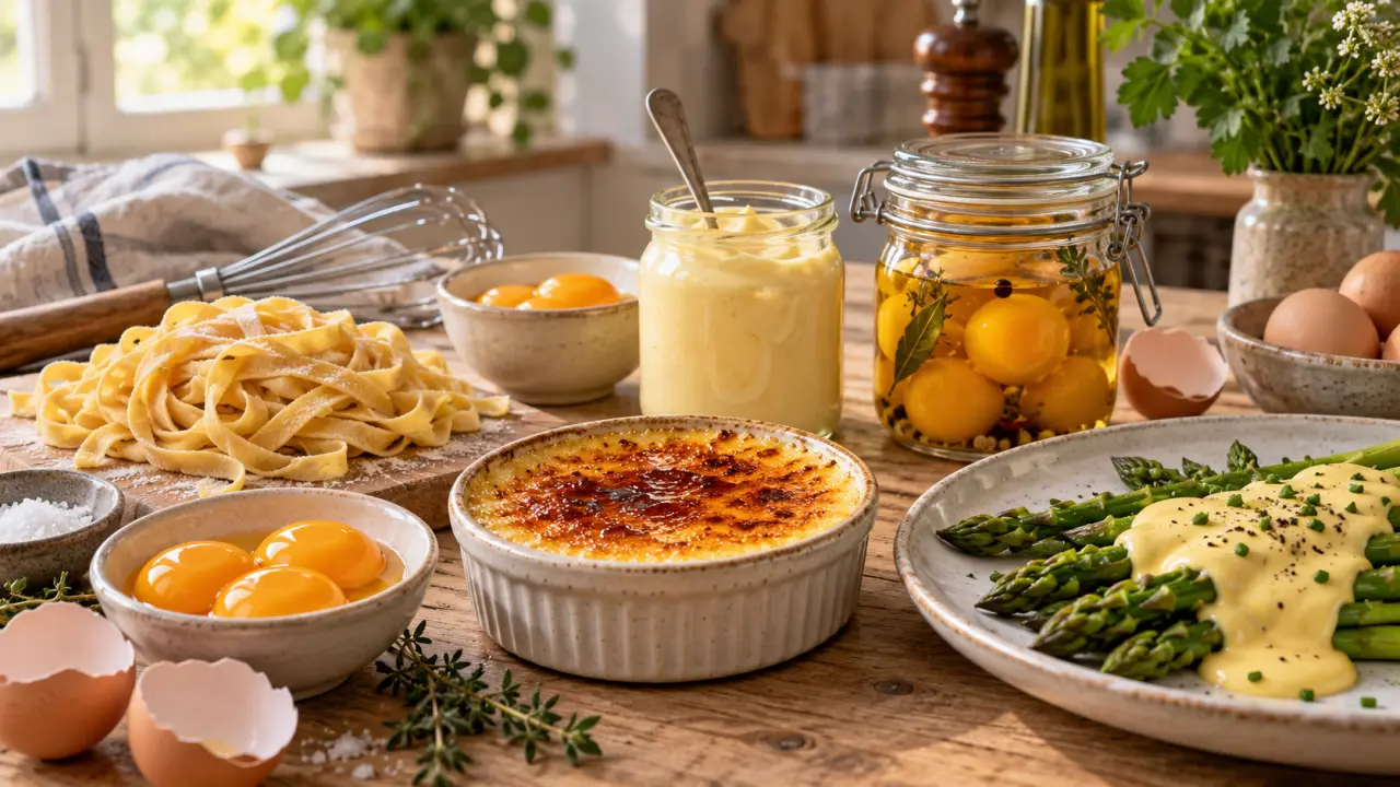 Que faire avec des jaunes d’œufs ? Recettes sucrées, salées et astuces anti-gaspillage