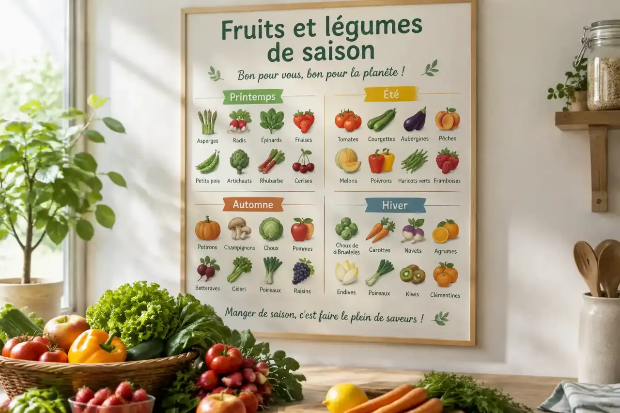 Affiche de fruits et légumes de saison : décoration ou vrai réflexe pour les courses ?