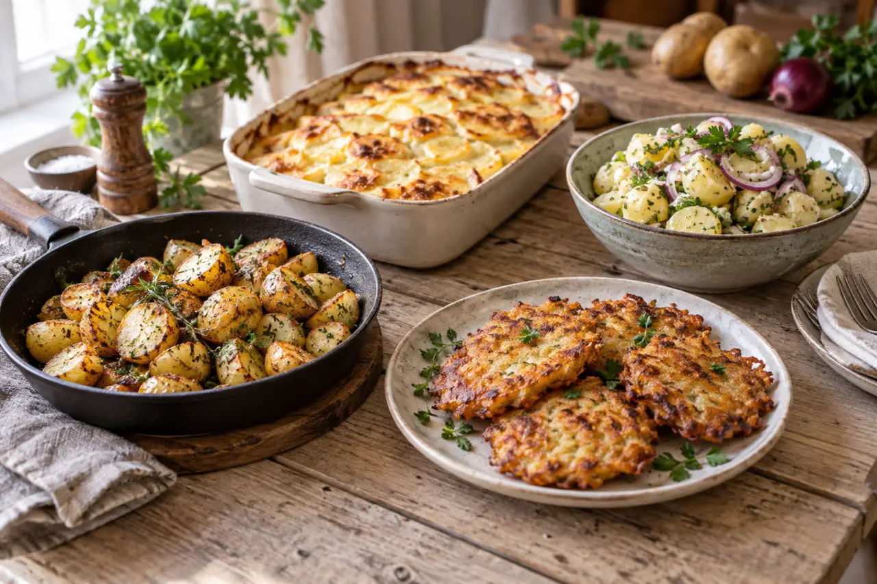 Pommes de terre déjà cuites : poêlée, gratin, salade ou galettes
