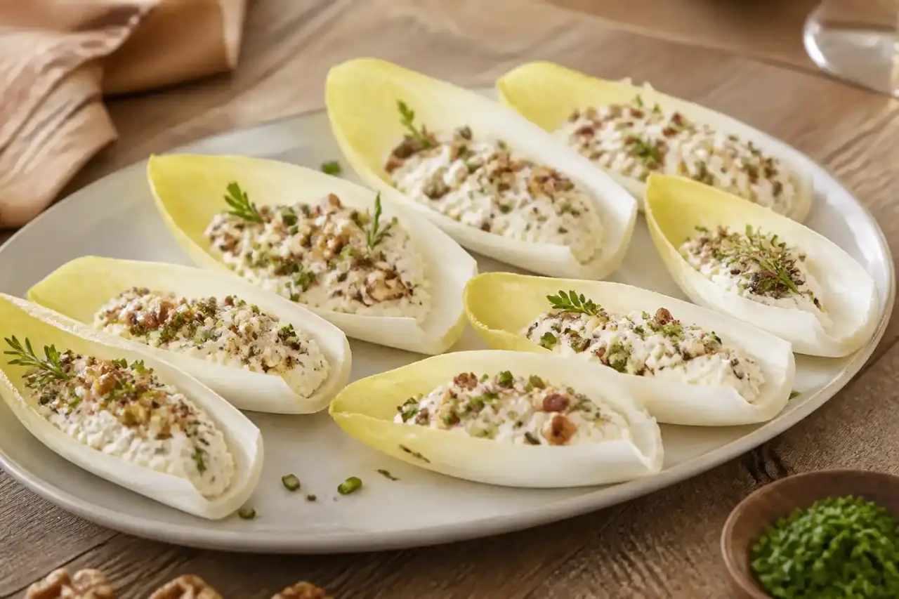 Feuilles d'endive à l'apéritif : la barquette qui remplace le toast sans l'amertume