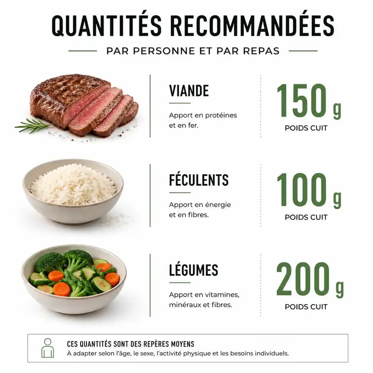 Guide des quantités par personne pour repas d'anniversaire