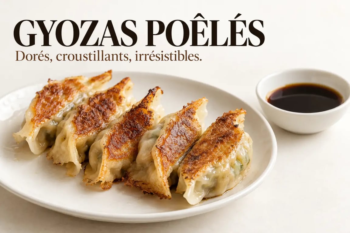 Recettes japonaises faciles : gyozas poêlés à la viande ou au tofu