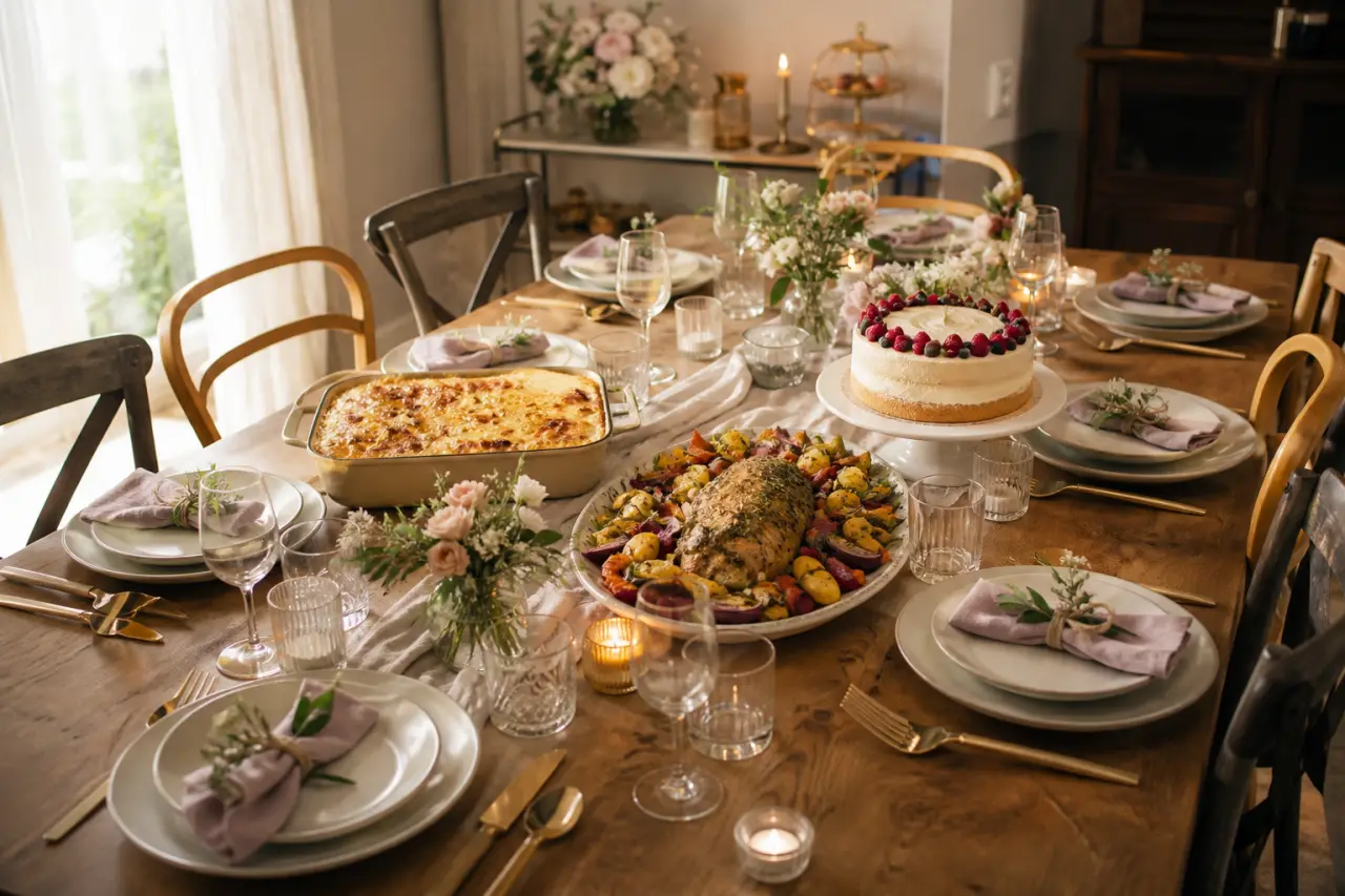 Organiser un repas d'anniversaire pour 10 personnes : 3 recettes généreuses pour une réception sans stress