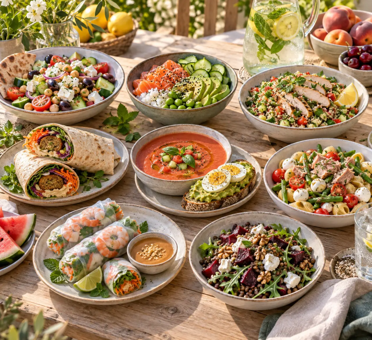 8 idées de repas pour la canicule, frais, complets et sans four