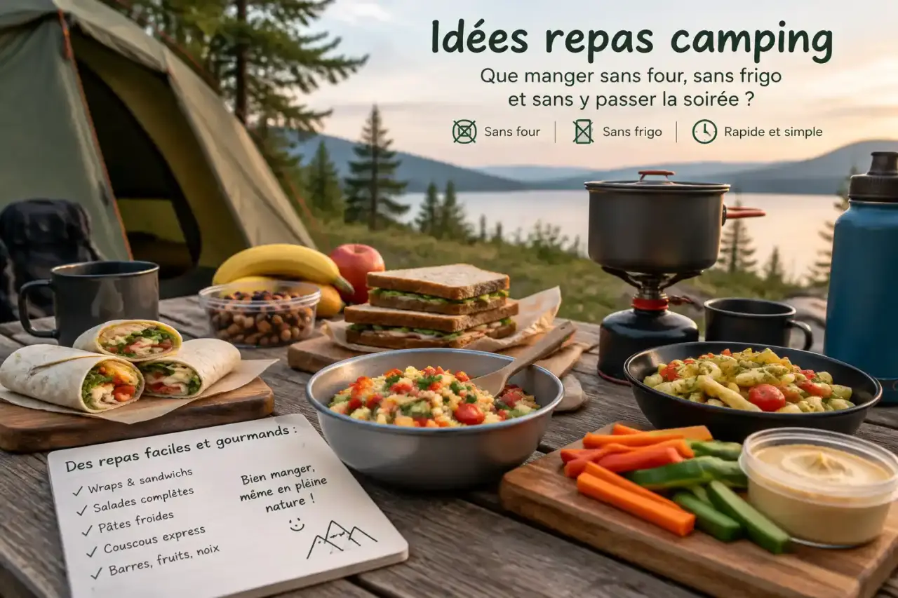 Idées repas camping : que manger sans four, sans frigo et sans y passer la soirée ?