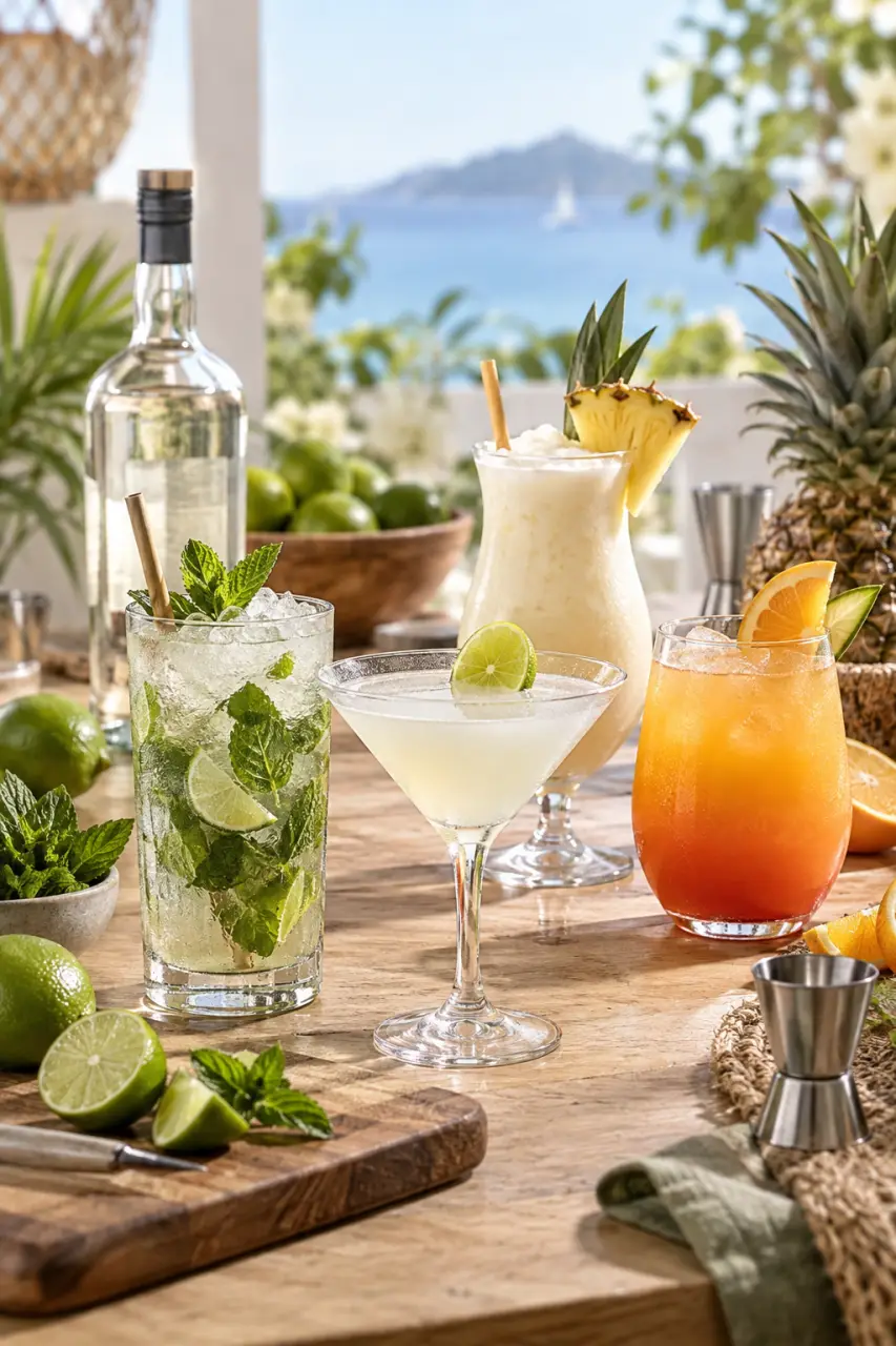 Réussissez votre cocktail au rhum blanc avec quatre recettes et les bons dosages