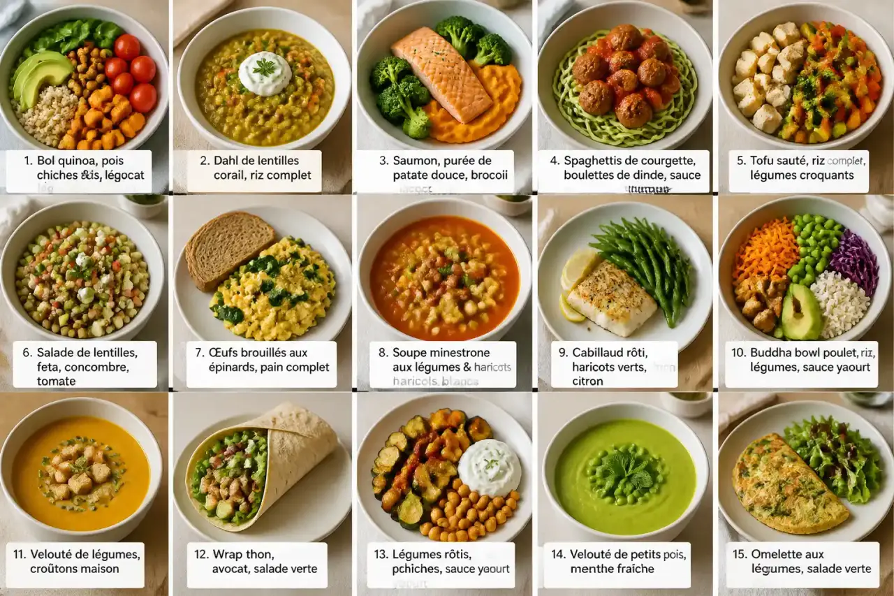 15 idées de repas healthy pour le soir, simples, rassasiantes et faciles à préparer